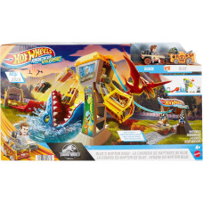 Трек Хот Вілс Втеча з Парку Юрського Періоду Hot Wheels RacerVerse Jurassic World Blue’s Raptor Rush (HTP12)