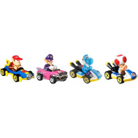 Набір з 4 машинок Хот Вілс Маріо Карт Hot Wheels Mario Kart Toy Vehicle 4-Pack (GXX98)
