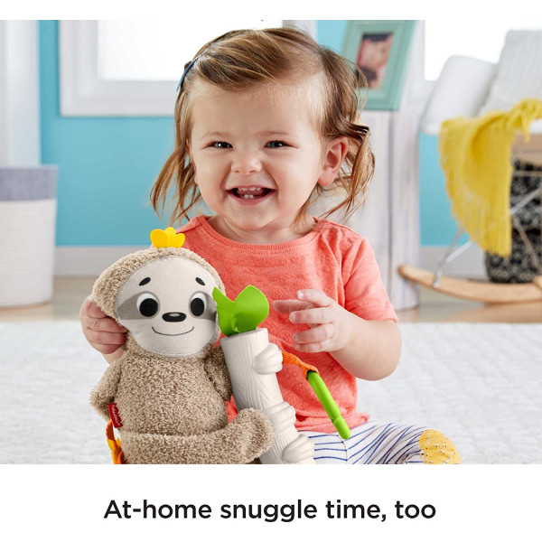 Підвіска - іграшка на дитячу коляску Фішер Прайс Лінивець Fisher-Price Baby Toy Slow Much Fun Stroller Sloth (FXC31)