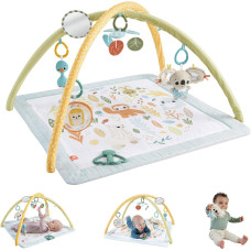Ігровий килимок для новонароджених Фішер прайс Розвиваємо почуття Fisher-Price Baby Playmat Simply Senses Newborn Gym (HRB15)