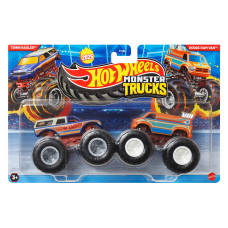 Набір із 2 машинок Хот Вілс Монстер Тракс Hot Wheels Monster Trucks Town Hauler vs Dodge Ram Van (FYJ64/JCC65)