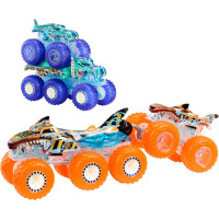 Набор из 4 машинок Хот Вилс Монстер тракс Hot Wheels Monster Trucks Multipack Mega-Wrex & Tiger Shark (HYJ29)