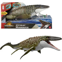 Динозавр Мозазавр Мир Юрского Периода Jurassic World Rebirth Bite N Blast Mosasaurus Dinosaur Mattel (JJP80)