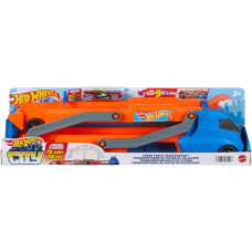 Вантажівка Блискавичний автотранспортер Хот Вілс Hot Wheels Speed Track Transporter (HYT83)