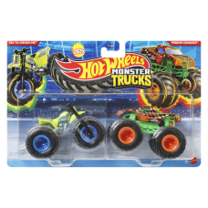 Набір із 2 машинок Хот Вілс Монстер Тракс Hot Wheels Monster Trucks Tri-To-Crush-Me vs Podium Crasher (FYJ64/JCC70)