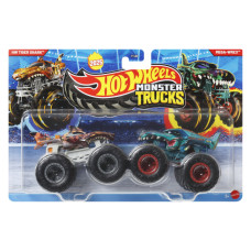 Набір із 2 машинок Хот Вілс Монстер Тракс Hot Wheels Monster trucks Tiger Shark vs Mega Wrex (FYJ64/JCC82)