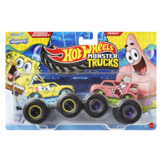 Набір із 2 машинок Хот Вілс Монстер Тракс Hot Wheels Monster trucks Sponge Bob Squarepants vs Patrick (FYJ64/JCC81)