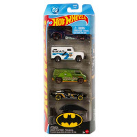 Набір з 5 машинок Хот Вілс Hot Wheels Batman 5-Pack (JKG08)