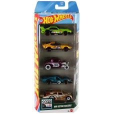Набір з 5 машинок Хот Вілс Hot Wheels Retro Racers 5-Pack (JBJ86)