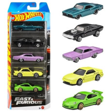Набір з 5 машинок Хот Вілс Hot Wheels Fast and Furious 5-Pack (JBJ80)