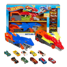 Набір Автовозів Хот Вілс Битва транспортерів з 10 машинками Hot Wheels City Battling Creature Transports (HNR38)