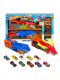 Набір Автовозів Хот Вілс Битва транспортерів з 10 машинками Hot Wheels City Battling Creature Transports (HNR38)