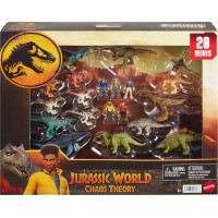 Набір з 20 міні фігурок Динозаври світ Юрського Періоду Jurassic World Chaos Theory Mini Figures 20 Pack Mattel (HXF58)