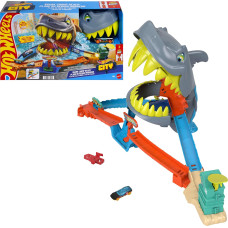 Трек Хот Вілс Пляжна атака акули Hot Wheels City Shark Chomp Beach Playset (JHL96)