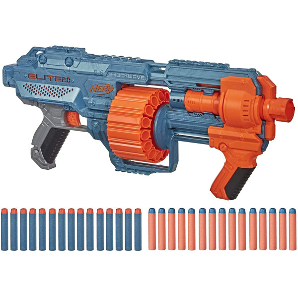 Бластер Нерф Еліт Шоквейв Nerf Elite 2.0 Shockwave RD-15 Blaster Hasbro (E9527)