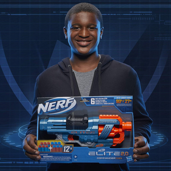 Бластер Нерф Еліт Коммандер Nerf Elite 2.0 Commander RD-6 Blaster Hasbro (E9485)