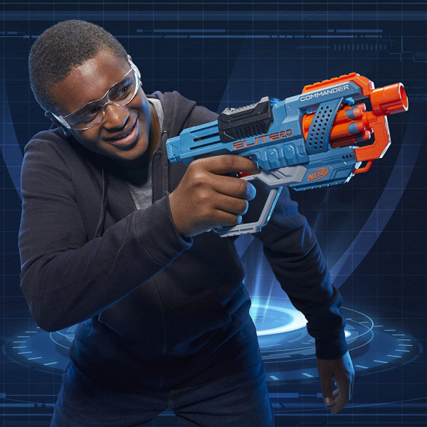 Бластер Нерф Еліт Коммандер Nerf Elite 2.0 Commander RD-6 Blaster Hasbro (E9485)