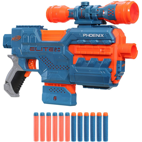 Бластер Нерф Еліт 2 Фенікс Nerf Elite 2.0 Phoenix CS-6 Motorized Blaster Hasbro (E9961)