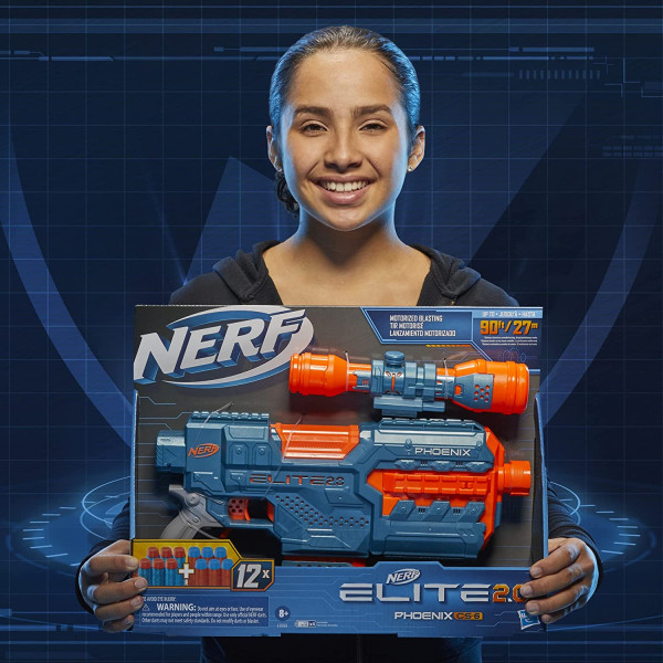Бластер Нерф Еліт 2 Фенікс Nerf Elite 2.0 Phoenix CS-6 Motorized Blaster Hasbro (E9961)