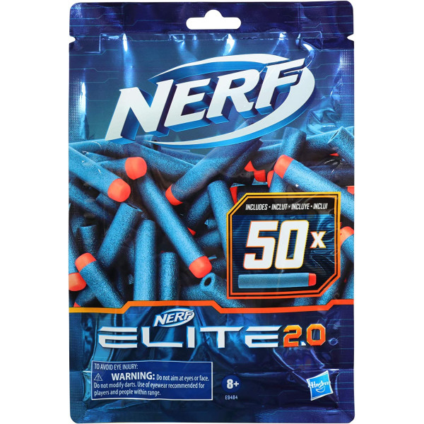 Патрони до бластерів Нерф Еліт 50 штук Nerf Elite 2.0 50 Dart Refill Pack (E9484)