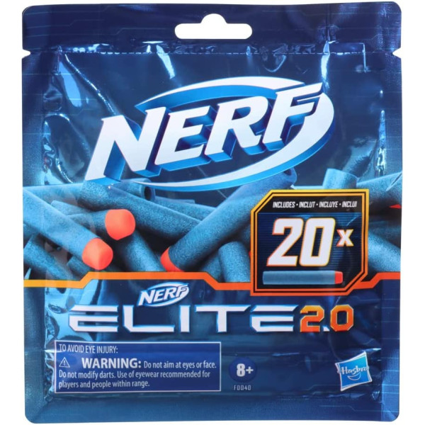 Патрони до бластерів Нерф Еліт 20 штук Nerf Elite 2.0 20 Dart Refill Pack (F0040)