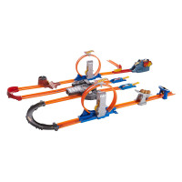 Трек Хот Вилс Двойное ускорение Hot Wheels Track Builder Total Turbo Takeover Track Set (BGX89)