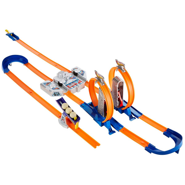 Ігровий набір Трек Хот Вілс Подвійне прискорення Hot Wheels Track Builder Total Turbo Takeover Track Set (BGX89)