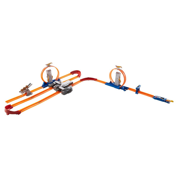Ігровий набір Трек Хот Вілс Подвійне прискорення Hot Wheels Track Builder Total Turbo Takeover Track Set (BGX89)