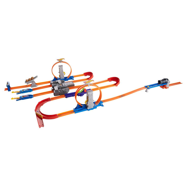 Ігровий набір Трек Хот Вілс Подвійне прискорення Hot Wheels Track Builder Total Turbo Takeover Track Set (BGX89)