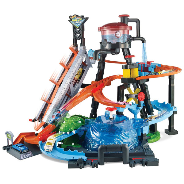 Ігровий набір Хот Вілс Вибух кольорів Водонапірна башта Hot Wheels City Ultimate Gator Car Wash (FTB67)