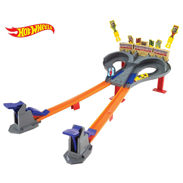 Ігровий набір Трек Хот Вілс Божевільні гонки Hot Wheels Super Speed Blastway Track Set (CDL49)