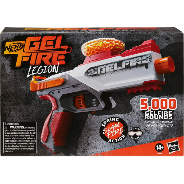 Бластер Нерф Про Гельфаєр Легіон Nerf Pro Gelfire Legion Spring Action Blaster Hasbro (F7979)