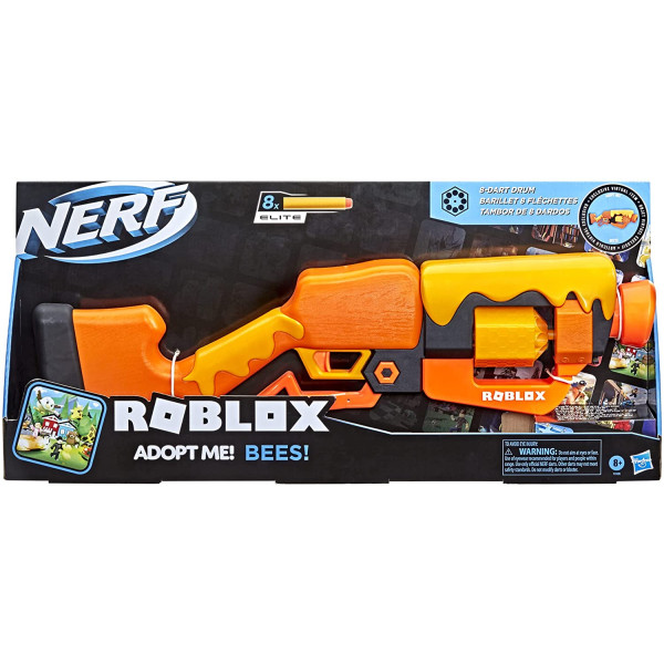 Бластер Нерф Роблокс Бджоли Nerf Roblox Adopt Me Bees Hasbro (F2486)