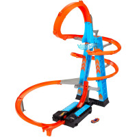 Трек Хот Вілс Хмарочос Падіння з Башти Hot Wheels Sky Crash Tower Track Set (GWT39)