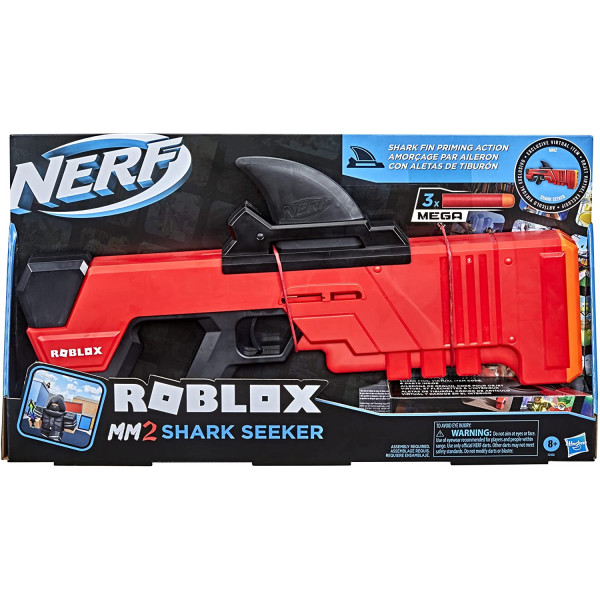 Бластер Нерф Роблокс Акула Nerf Roblox MM2: Shark Seeker Dart Blaster Hasbro (F2488)