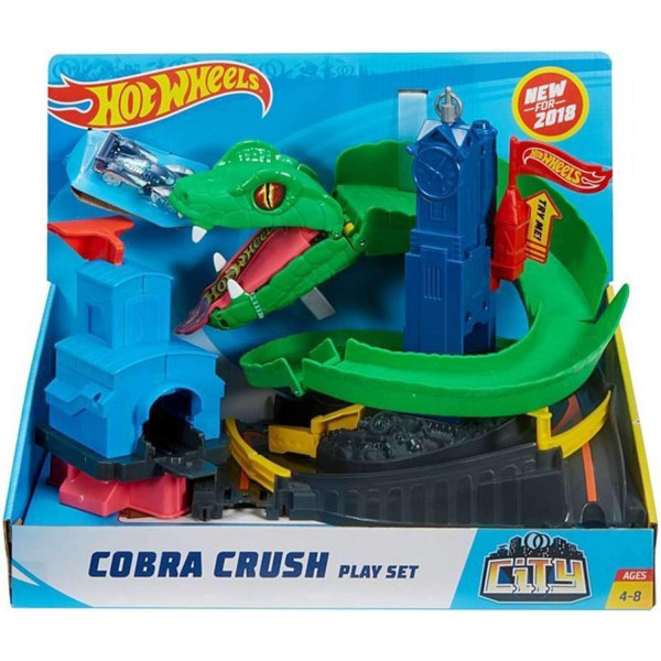 Трек Хот Вілс Атака Кобри Hot Wheels City Cobra Crush Playset (FNB20)