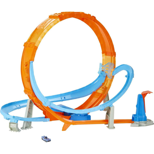 Ігровий набір Трек Хот Вілс Велитенська петля Шалені зіткнення Hot Wheels Massive Loop Mayhem Track Set (GTV14)