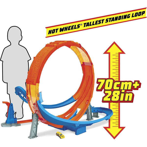 Ігровий набір Трек Хот Вілс Велитенська петля Шалені зіткнення Hot Wheels Massive Loop Mayhem Track Set (GTV14)