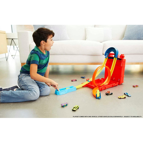 ігровой набір Трек Хот Вілс Каністра для трюків Турботрюки ​Hot Wheels Track Builder Unlimited Fuel Can Stunt Box (HDX78)
