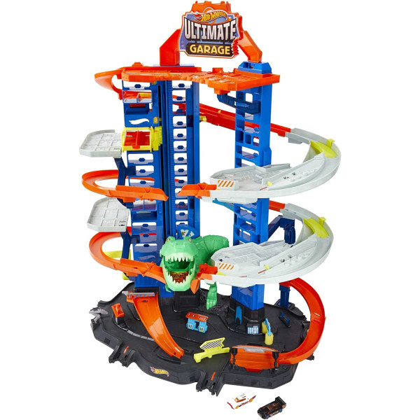  Легендарний гараж з динозавром Хот Вілс Hot Wheels City Robo T-Rex Ultimate Garage (GJL14)