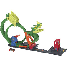 Трек Хот Вілс Атака Вогняного Дракона Hot Wheels City Dragon Drive Firefight (HJV70)