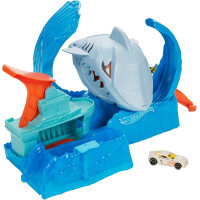 Трек Хот Вілс Голодна Акула-робот серії Зміни колір Hot Wheels City Color Changing Robot Shark (GJL12)