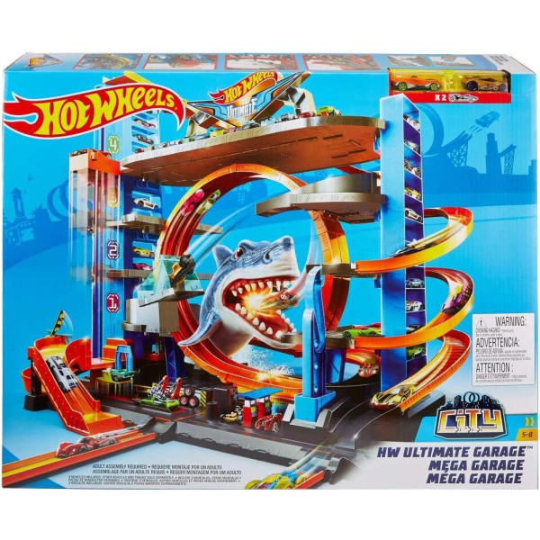 Супер Мега міський Гараж з Акулою Хот Вілс Hot Wheels City Ultimate Garage with Shark Attack (FTB69)