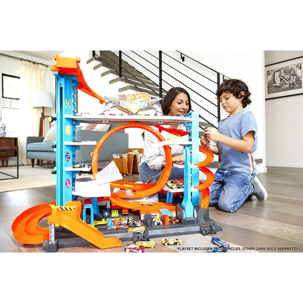 Супер Мега міський Гараж з Акулою Хот Вілс Hot Wheels City Ultimate Garage with Shark Attack (FTB69)
