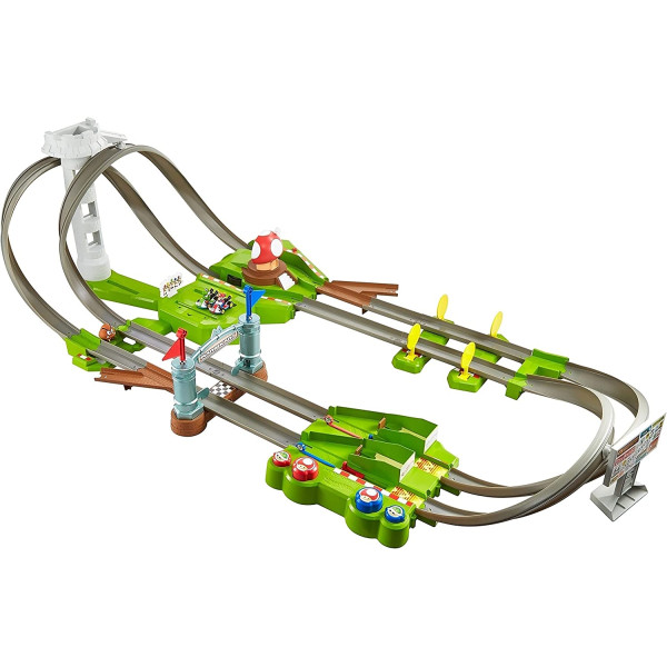 Трек Хот Вілс Маріо Карт Кругова траса Hot Wheels Mario Kart Circuit Track Set (GCP27)