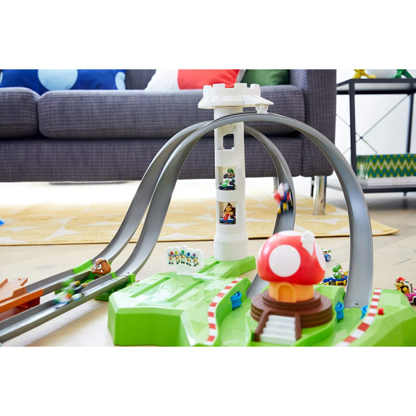 Трек Хот Вілс Маріо Карт Кругова траса Hot Wheels Mario Kart Circuit Track Set (GCP27)