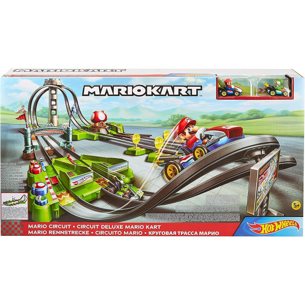 Трек Хот Вілс Маріо Карт Кругова траса Hot Wheels Mario Kart Circuit Track Set (GCP27)
