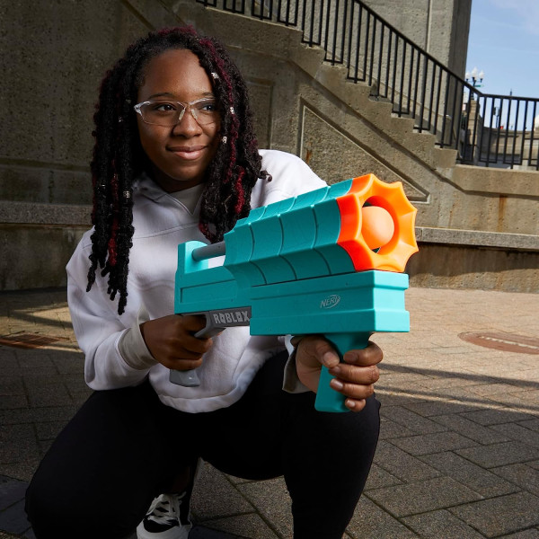 Бластер Нерф Роблокс Укус Акули Nerf Roblox Sharkbite Web Launcher Rocker Blaster Hasbro (F6131)