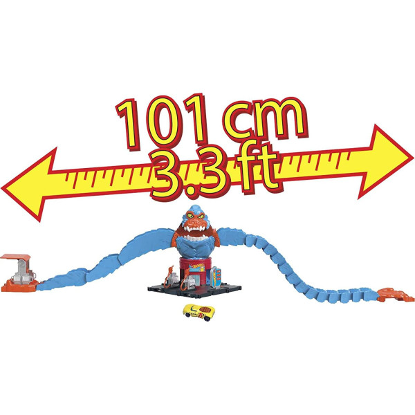 Трек Хот Вілс Небезпечні створіння Порятунок від горили Hot Wheels City Wreck & Ride Gorilla Attack (HDR30)