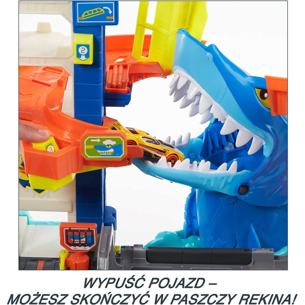 Трек Хот Вілс Втеча від акули Hot Wheels City Shark Escape Playset (HDP06)
